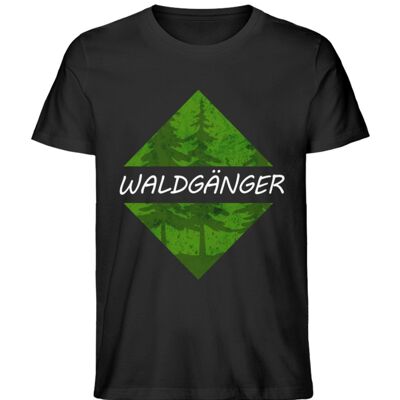 Der Waldgänger - Maglietta organica premium da uomo - Nera
