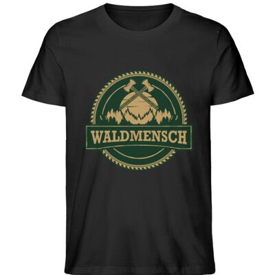 Der Waldmensch  - Herren Premium Organic Shirt - Black