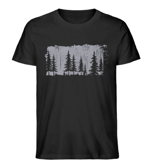 Dunkler Wald  - Herren Premium Organic Shirt - Black