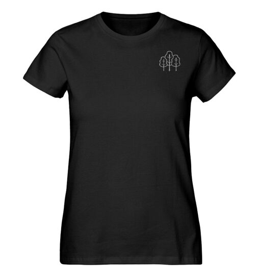 Stickwald  - Damen Premium Organic Shirt mit Stick - Black