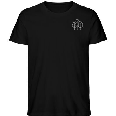 Stickwald - Men's Premium Organic Shirt with Stick - Black
