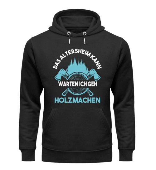 Das Altersheim kann warten  - Unisex Organic Hoodie - Black