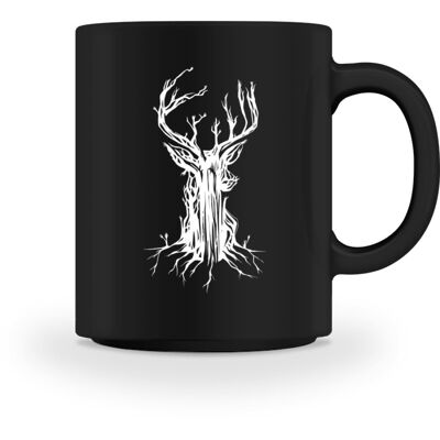 Le Cerf en Bois - Mug - Noir