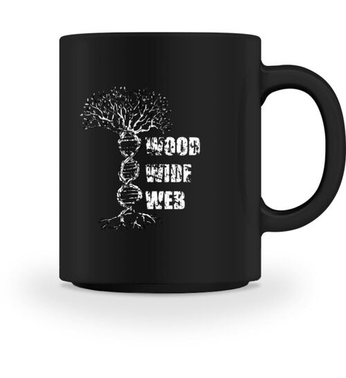 WOOD WIDE WEB  - Tasse - Black