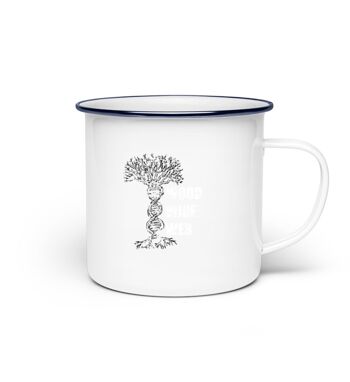 WOOD WIDE WEB - mug en émail 1