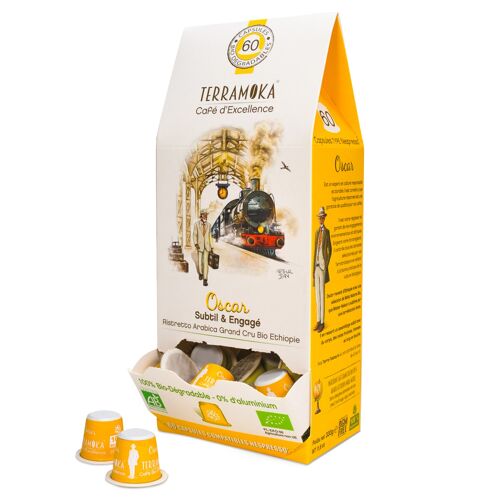 Café Bio 60 capsules zéro déchet compatibles Nespresso - oscar