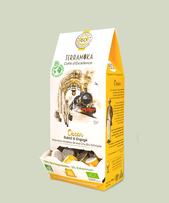 Organic coffee 60 Nespresso compatible zero waste capsules - oscar