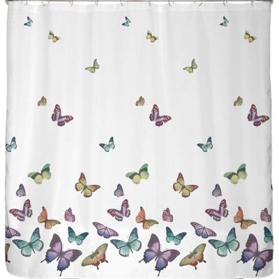 Shower curtain butterflies 180x200
