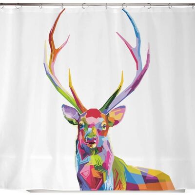 Tenda da doccia in cervo colorato 240x200