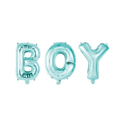 Ballon aluminium mot 16" 'BOY' bleu