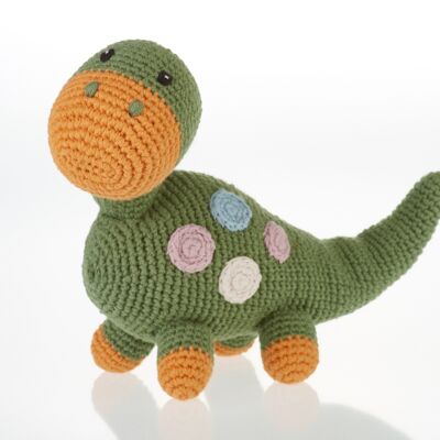 Babyspielzeug Dinosaurierrassel – Dippi – Khaki