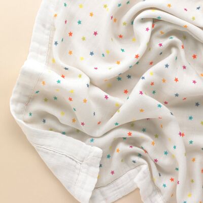 Star Organic-Cotton Muslin Blanket