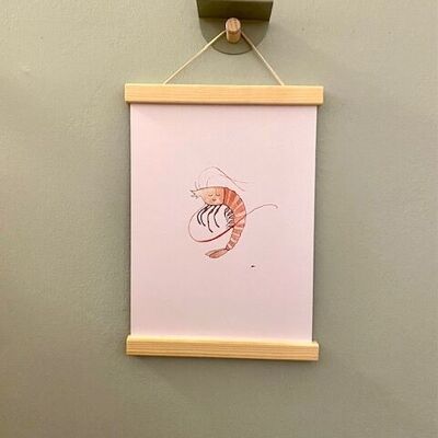 Children's poster crab with frame