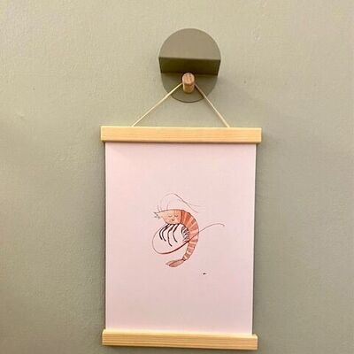 Children's poster crab with frame