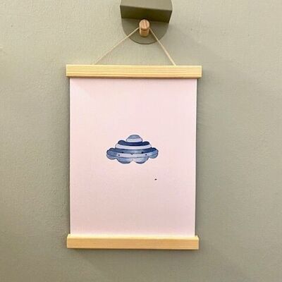 Children's poster cloud with frame