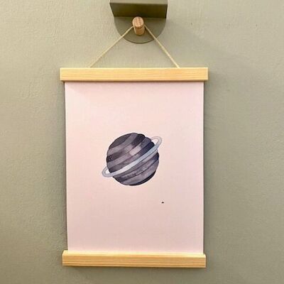 Children's poster full moon with frame