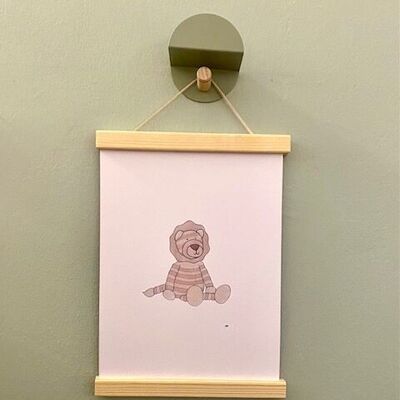 Children's poster lion with frame