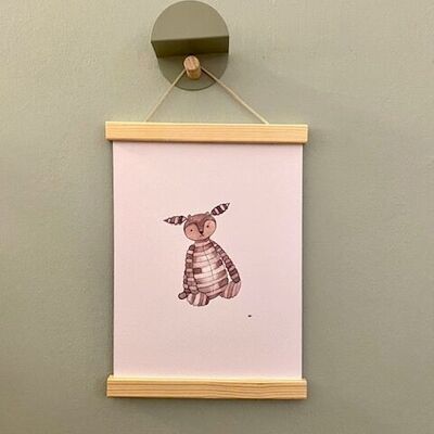 Children's poster deer with frame
