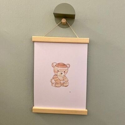 Children's poster teddy bear with frame