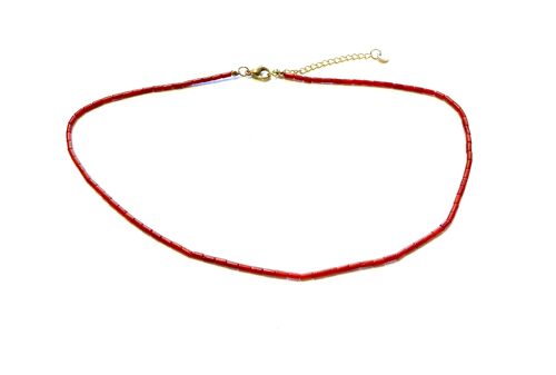 Necklace of small fine coral beads