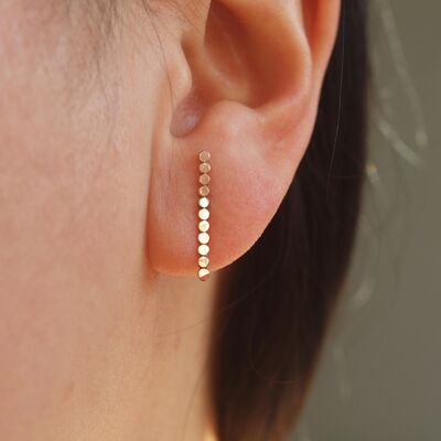 Boucle d'oreille tige, Boucles d’oreilles petit minimalistes, Petites boucles d’oreilles quotidiennes,