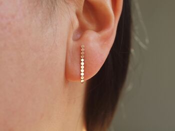 Boucle d'oreille tige, Boucles d’oreilles petit minimalistes, Petites boucles d’oreilles quotidiennes, 1