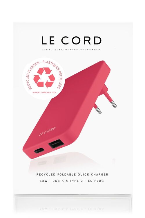 ReCharger · Wall Charger -  New Coral