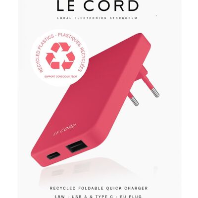 ReCharger · Wall Charger -  New Coral