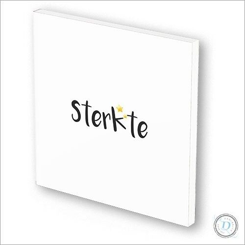 Kaart & tegeltje ineen | 3 mm dik | forex | "Sterkte"