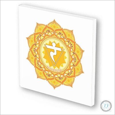 Kaart & tegeltje ineen | 3 mm dik | forex | Chakra geel