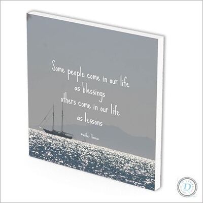 Kaart & tegeltje ineen | 3 mm dik | forex | "Some people come in our life as blessings…"