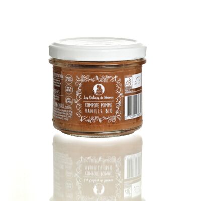 compota orgánica de manzana y vainilla