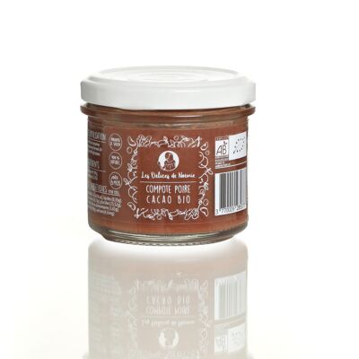 organic pear cocoa compote