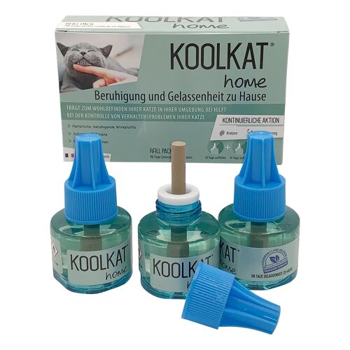 KOOLKAT 3x NACHFÜLLPACK - mehr Gelassenheit bei der Katze