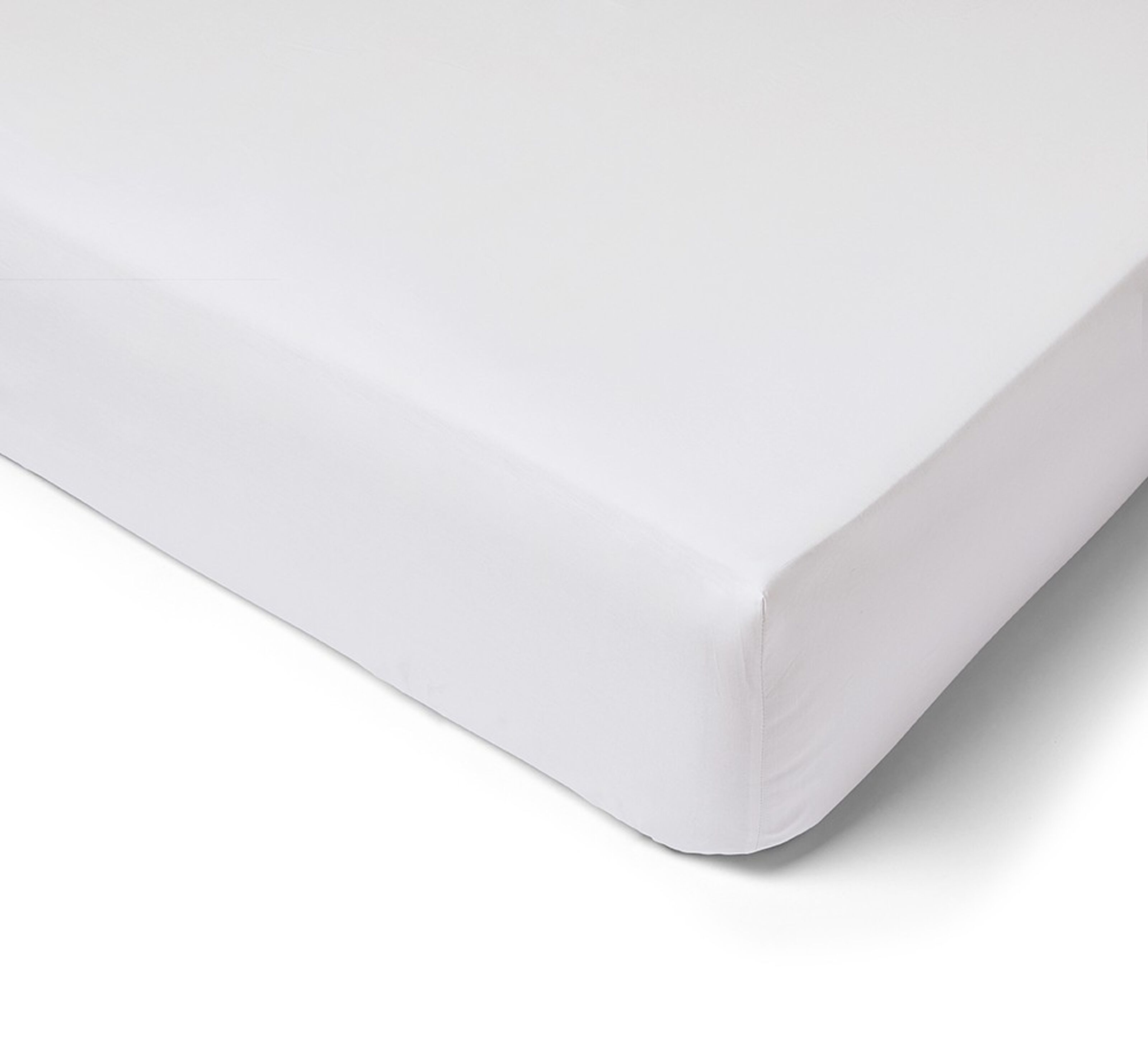 Buy wholesale 80 Thread Count Cotton Percale Fitted Sheet - 140x190 - 30cm  Cap - White
