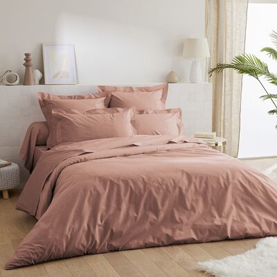 Housse de couette percale de coton 80 fils - 220x240 - nude