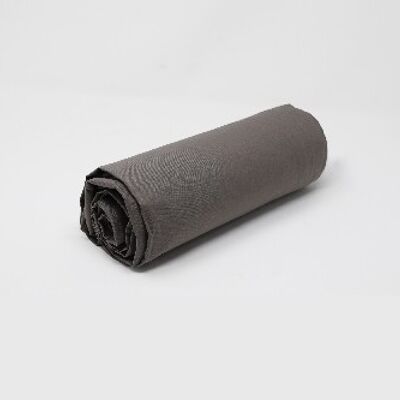 Housse de couette unie 50% percale de coton 50% polyester - 80 fils - 200x200 - taupe