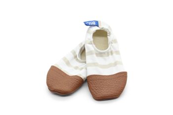 Les Petits Marins Camel - Chaussons souples pour l'intérieur et l'exterieur 4