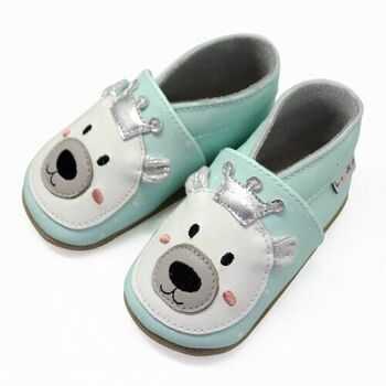 Chaussons bébé - L'ours roi 0-6 mois 2