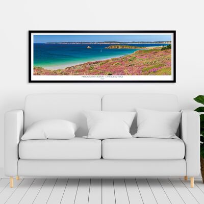 Poster 20 x 60 cm - Strand von Poul, Halbinsel Crozon, Finistère