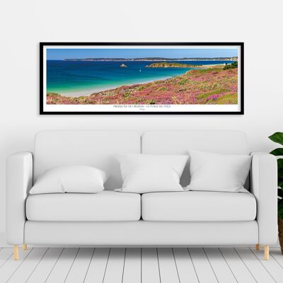 Poster 33 x 95 cm - Poul Beach, Crozon Peninsula, Finistère