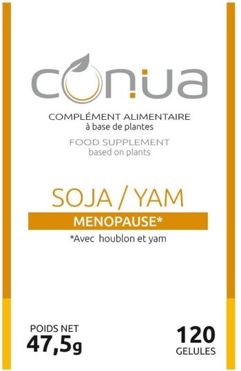 Complexe Phytohormones progestérone et oestrogènes Soja Yam 120 GELULES VEGETALE Houblon cône Sauge ménopause sereine bouffée de chaleur SANS OGM ADDITIFS VEGAN 5