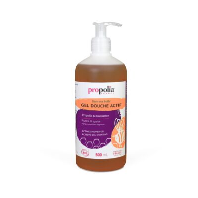 Certified Organic Active Shower Gel - Propolis & Citrus - 500 ml pump bottle