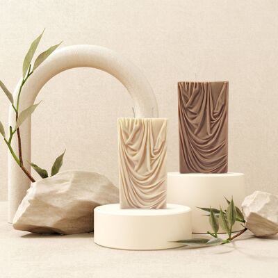 ADORN 2-Wick Sculptural Decorative Candle - Scented