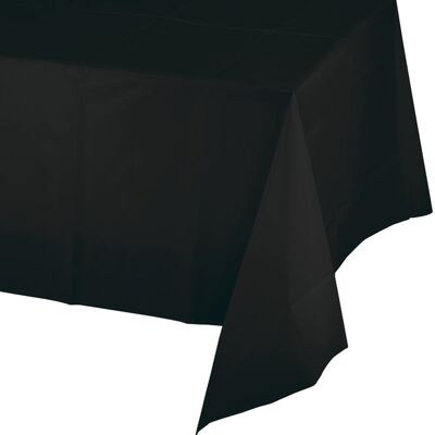 Plastic Tablecover Black Velvet