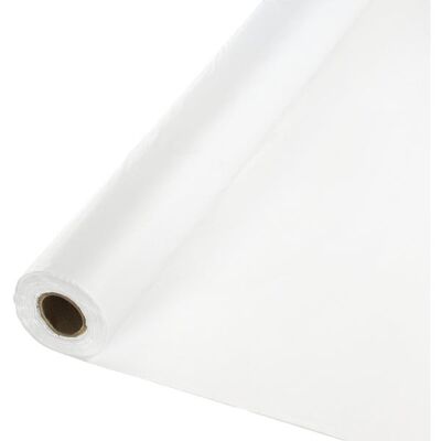 Rollo de mesa de plástico blanco