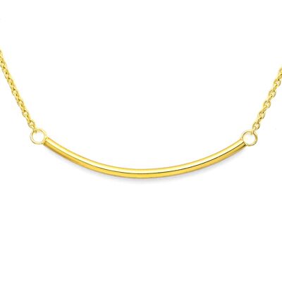 Vermeil Curve 18K Yellow Gold Plated Silver Necklace