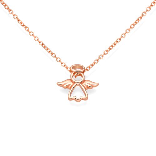 Vermeil Angel 18K Pink Gold Plated Silver Necklace