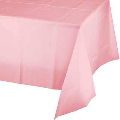 Mantel Plástico Rosa Clásico