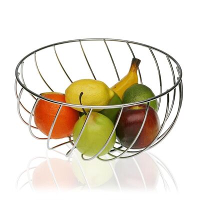 CHROME METAL FRUIT BOWL 10035240